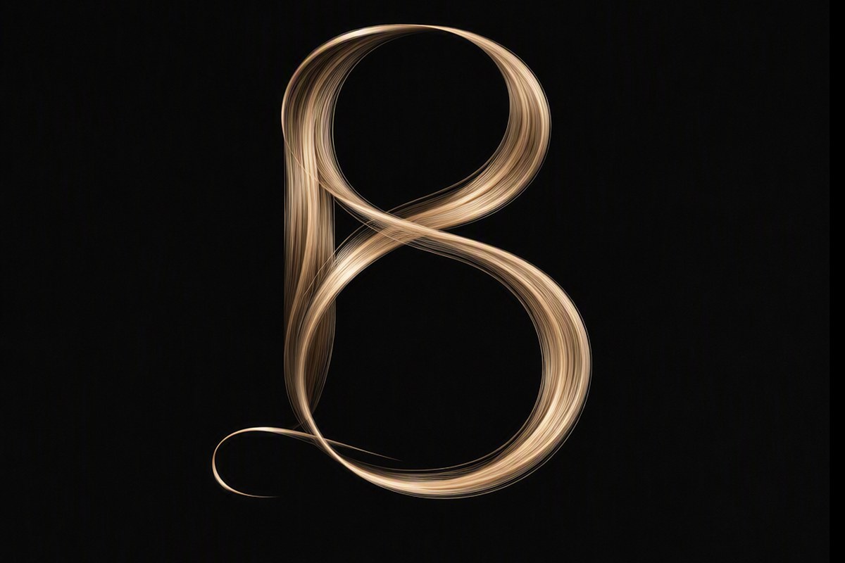 by Berevan — hair-strand B monogram