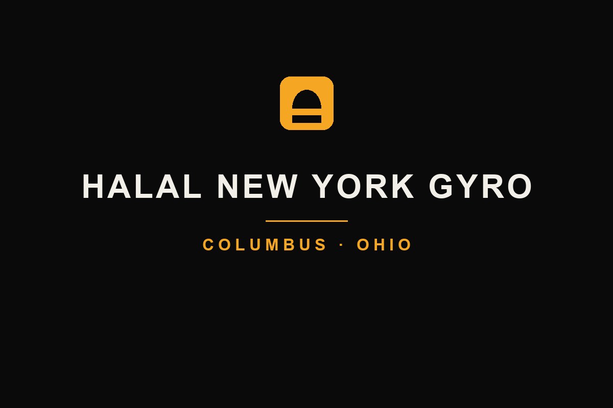 Halal New York Gyro — cart brand wordmark