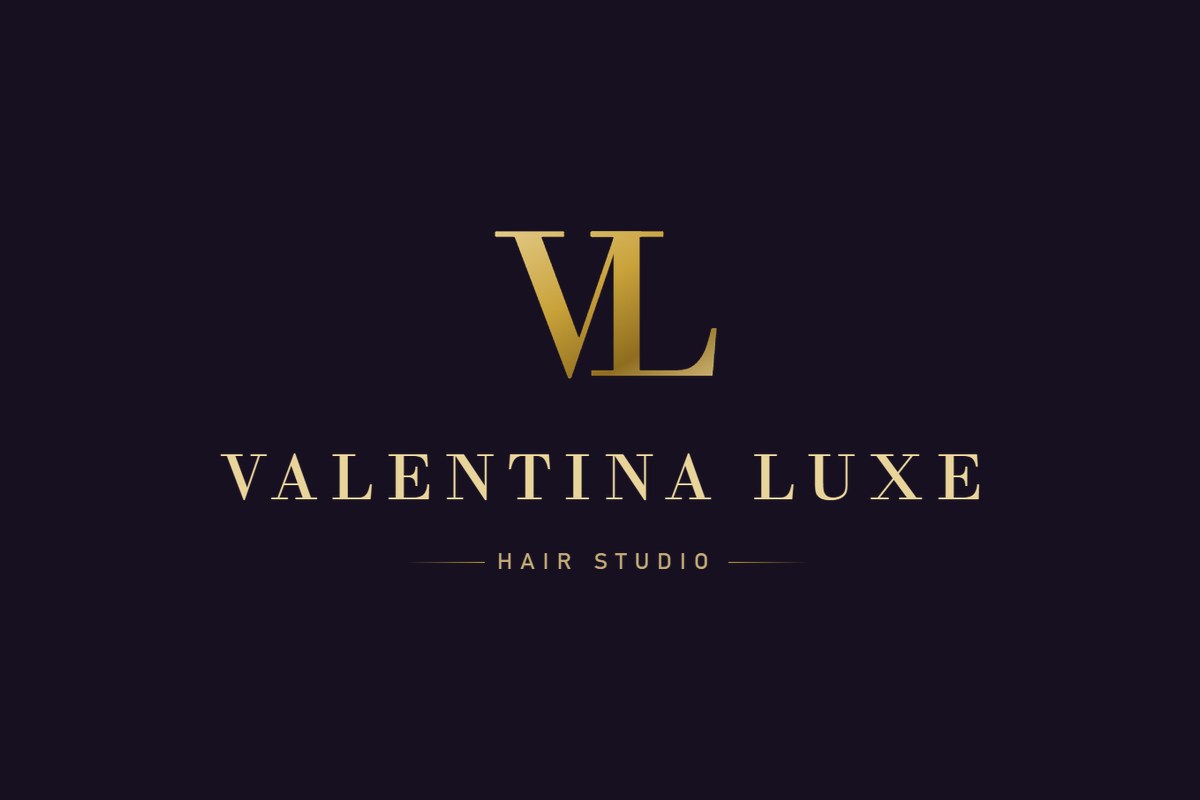 Valentina Luxe — gold VL lockup on plum
